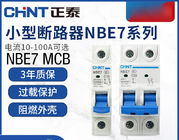 Chint NBE7, NB7 Miniature Circuit Breaker 6~63A, 80~125A, 1P,2P,3P,4P for Circuit Protection AC220, 230V, 240V Use