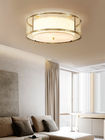 Copper Domestic LED Lighting Ceiling Lamp Glass Cover Bedroom Living 10~50W Restaurant Cafe