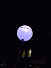 96W RGB LED Inflatable Lighting Decoration With 63 Ft Diameter White Poly Silk Balloon