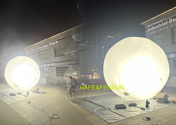 Dia.4.2m Spherical 360-Degree Halogen 2.4KW Balloon Light For Film Production