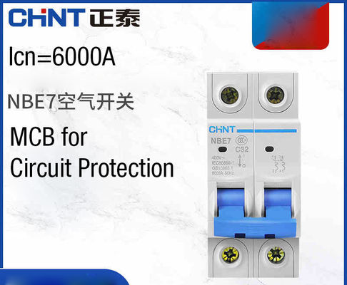 Chint NBE7, NB7 Miniature Circuit Breaker 6~63A, 80~125A, 1P,2P,3P,4P for Circuit Protection AC220, 230V, 240V Use