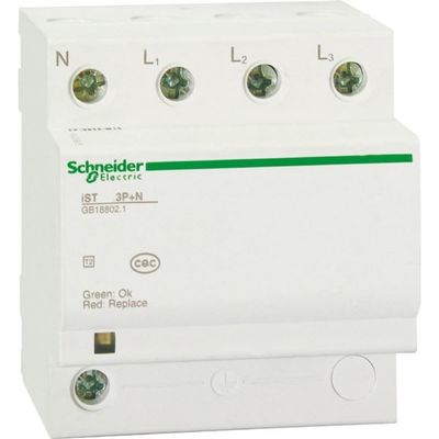 SPD 3 Phase Surge Protector , Domestic Surge Protection Devices 1 2 3 4 Pole 230V/400V Imax20 40 65kA