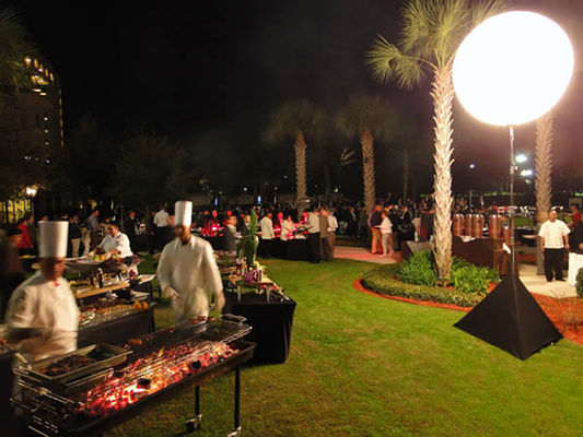 Dimmable Inflatable Moon Balloon Light 640W High Illumination Events Lighting