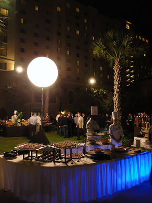 Dimmable Inflatable Moon Balloon Light 640W High Illumination Events Lighting