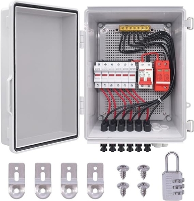 6 String Weatherproof Distribution Box For On-Grid / Off-Grid Solar Panel System